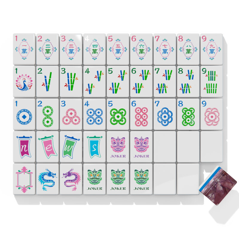Tropical Pink American Mahjong Set