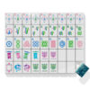 Tropical Ocean Blue American Mahjong Set