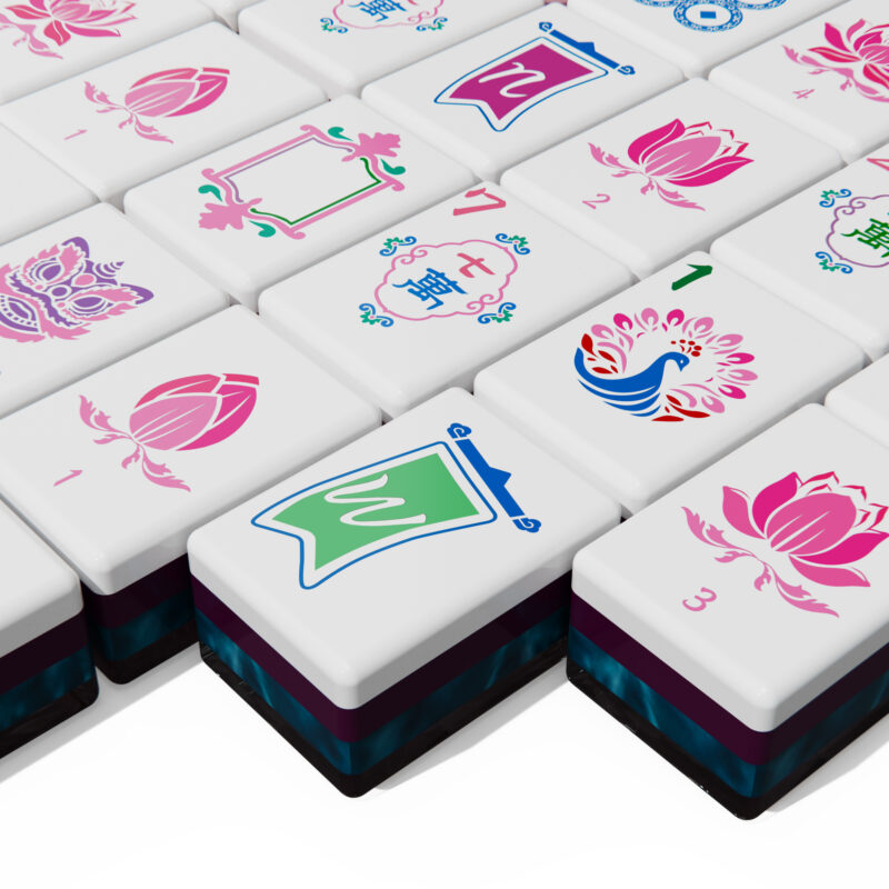 Tropical Teal American Mahjong Set