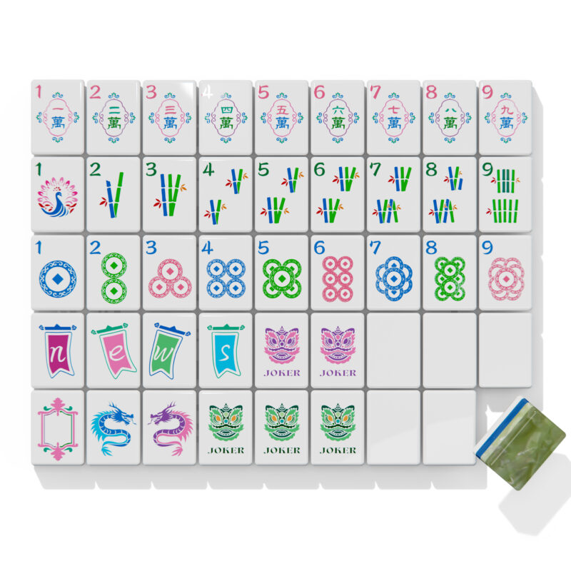 Tropical Mint Green American Mahjong Set