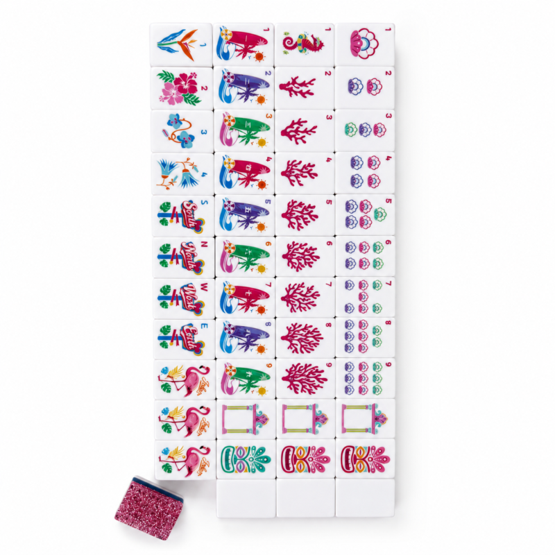 Pink Glitter American Mahjong Set
