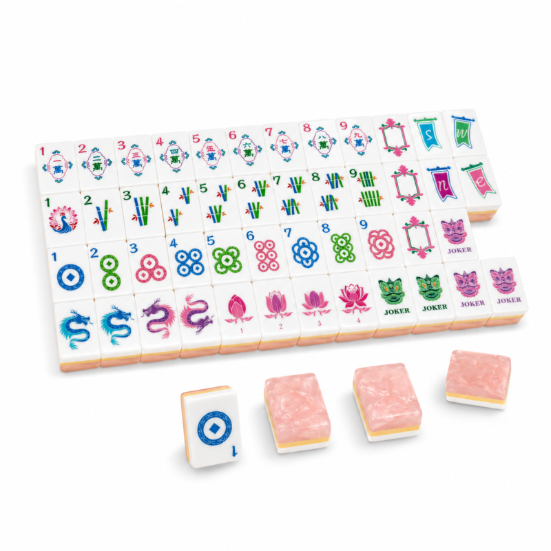 Pink American Mahjong Set