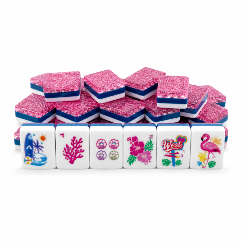 Pink Glitter American Mahjong Set