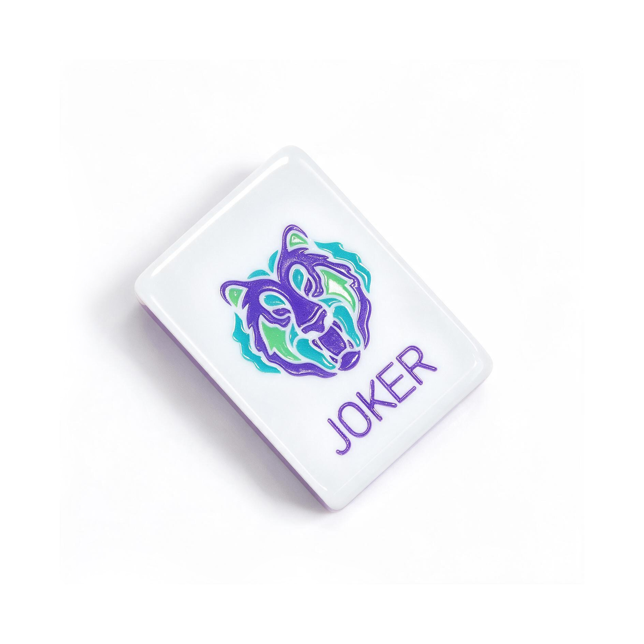 Tiger Joker tile showing printed artwork and rounded edges